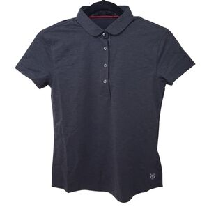 Greyson Women's Scarlet Polo Shirt Dark Grey Heather NWT!